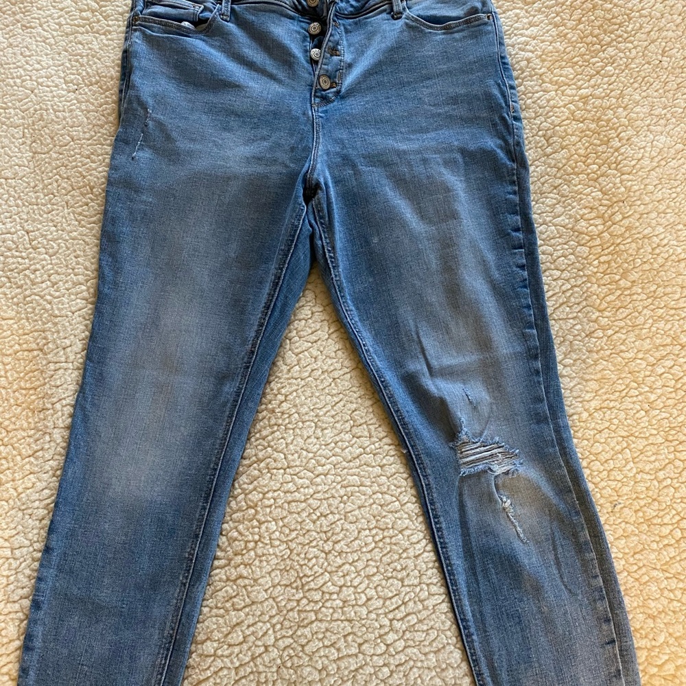 Old navy rockstar jeans. Highwaisted skinny sz 14